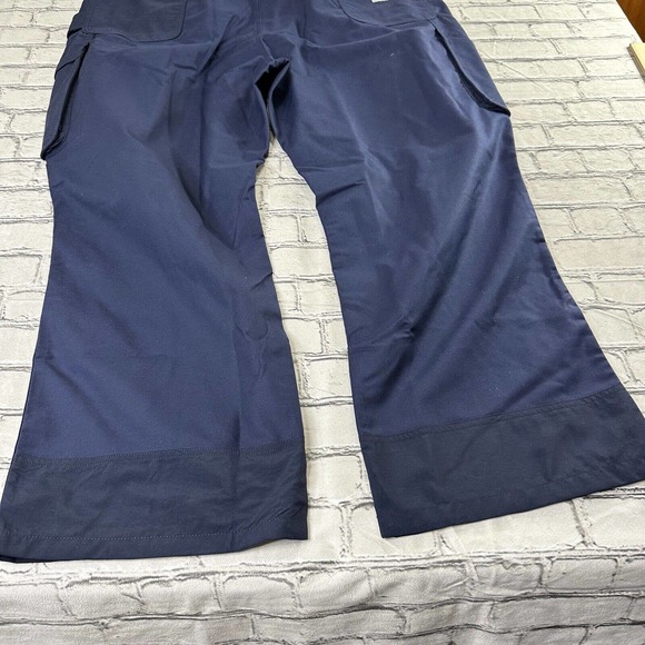 Carhartt Mens Cargo Pants 50x30 Navy Blue Rugged Flex Straight Fit Workwear New - Picture 10 of 11